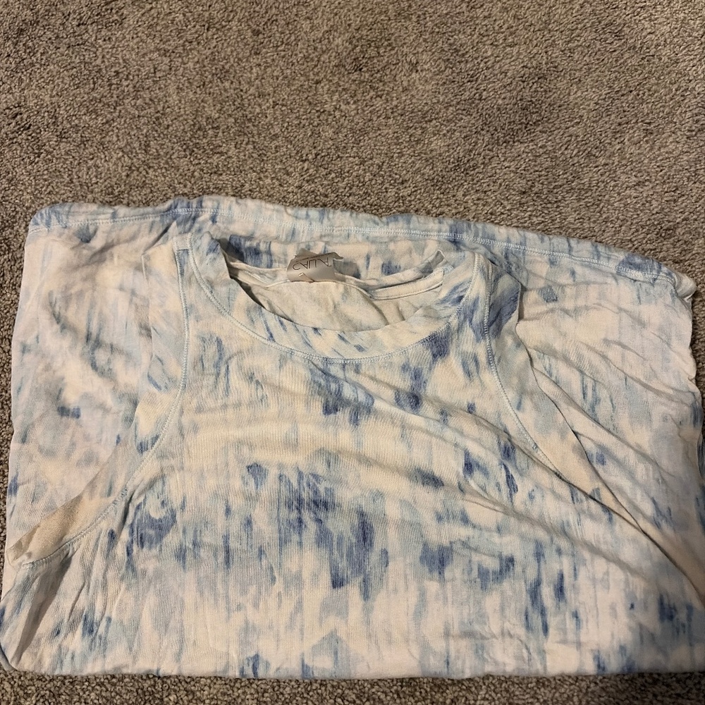 Blue and white Calia workout top